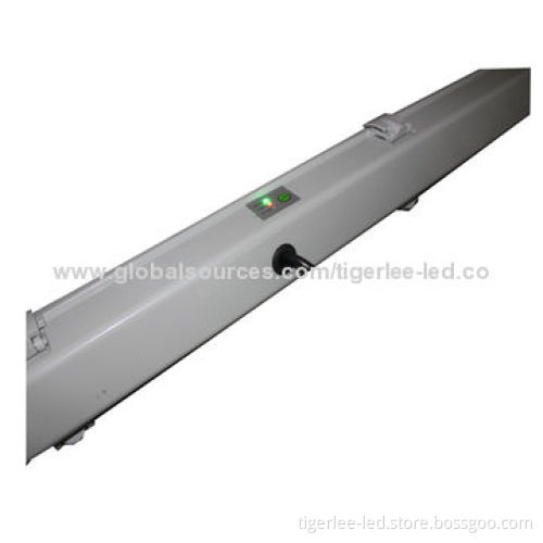 T8 Emergency LED Light Fitting with 9, 18 and 22W, ABS Light Body and PS Diffuser